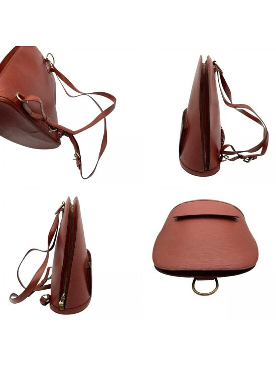 Louis Vuitton Epi Backpack Purse Leather Brown Gold Woman U6 main image 4